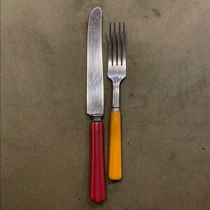 Bakelite Knife and Fork Set…Vintage
